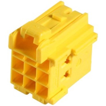 1-967622-2, Корпус разъема, Гнездо, 12 выводов, 5 мм, Junior Power Timer желтый