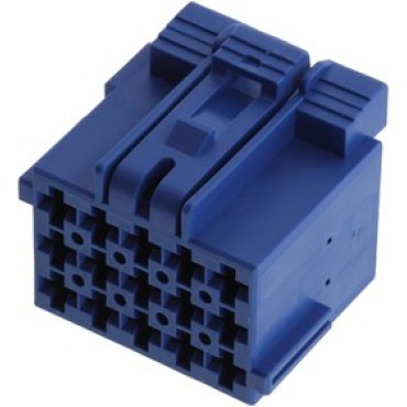 1-967622-3, Корпус разъема, Гнездо, 12 выводов, 5 мм, Junior Power Timer синий