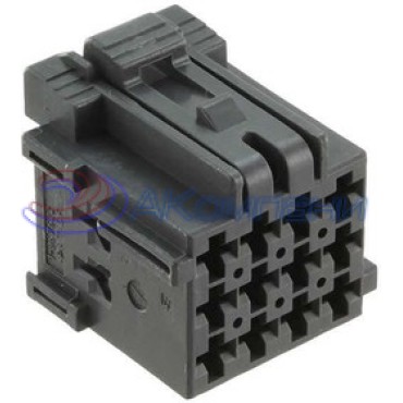 1-967622-5, Корпус разъема, Гнездо, 12 выводов, 5 мм, Junior Power Timer серый