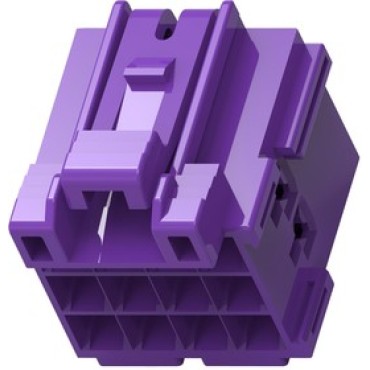 1-967622-6, Корпус разъема, Гнездо, 12 выводов, 5 мм, Junior Power Timer фиолетовый