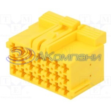 1-967625-5 Корпус разъема JPT 21pin 5мм желтый