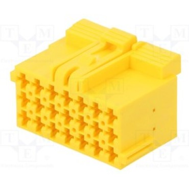 1-967625-5 Корпус разъема JPT 21pin 5мм желтый