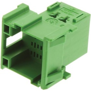 1-967627-1, Корпус разъема вилка JPT, FLACHSTE-GEH2,8, 5 мм, 12 контактов зеленый