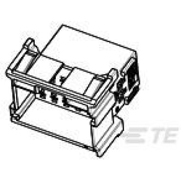 1-967627-2, Корпус разъема вилка JPT, FLACHSTE-GEH2,8, 5 мм, 12 контактов желтый