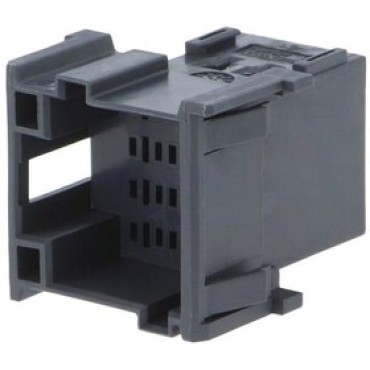 1-967627-5, Корпус разъема вилка JPT, FLACHSTE-GEH2,8, 5 мм, 12 контактов серый