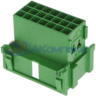 1-967630-4, Корпус разъема, Вилка, 21 вывод, 5 мм, Junior Power Timer зеленый
