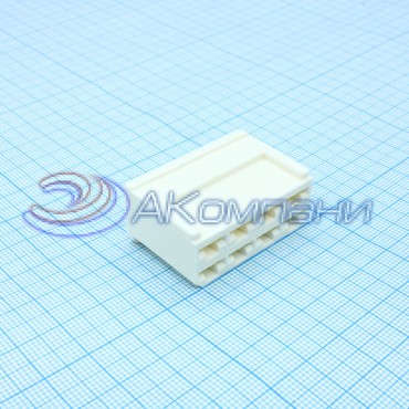 1/20606 Колодка гнездовая 8-контактная серии 6,3 под контакт 1/02505 (45 7373 9012, 602608)