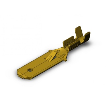 Нож не изолированный 6,3мм с замком, сечение от 0,5-1мм2 - SF1EU1K (6.3)																																					