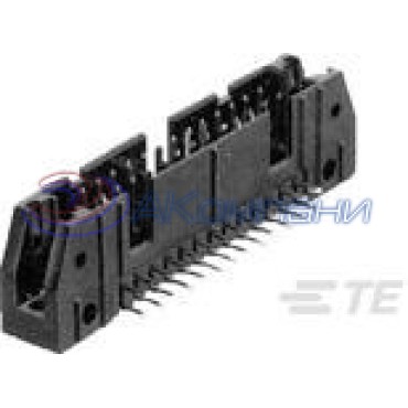 102159-1, Разъем 10P UNIV HDR RA 4S 15DP STD