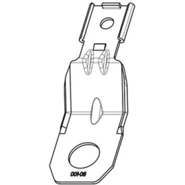 1027-002-0800, Automotive Connectors CLIP, STEEL, ZINC, 13MM HOLE, ST, DT8PIN