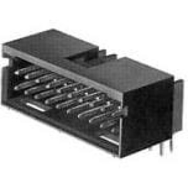 5-103166-8, Разъем угловой, Wire-to-Board, 2.54 мм, 2 ряда, 20 контактов, Through Hole Right Angle