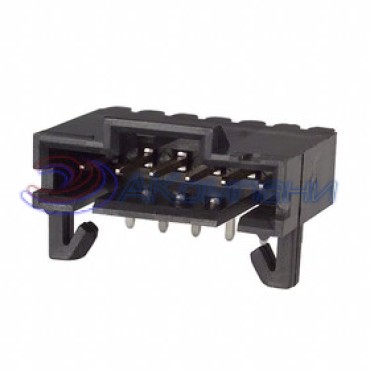 103673-1, Корпус разъема 2.54мм, LATCHING HDR SHRD 2P with hold down