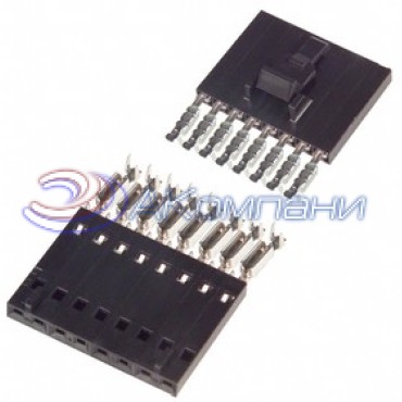 103957-1, Корпус разъема 2.54мм RECEPT 2POS .100 POLAR 15AU