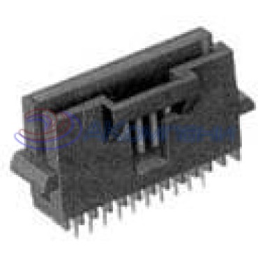 104074-6, Корпус разъема 1.27мм, 30 POS HDR Solder RA Thru-Hole Tube
