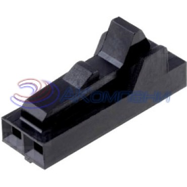 104257-1 Корпус разъема розетка на кабель 2-контактная шаг 2.54 (без контактов)