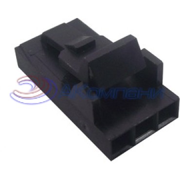 104257-2 Корпус разъема розетка на кабель 3-контактная шаг 2.54 (без контактов)