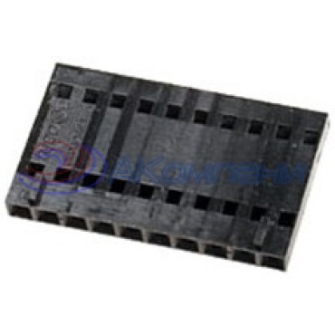 104257-9 розетка на кабель 10 контактов шаг 2.54мм AMPMODU