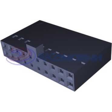 104483-4, Разъем 2.54mm, 26P SHORT PT RCPT HSG DR .100CL