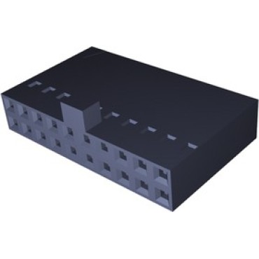 104483-3, Разъем 2.54mm, 20P SHORT PT RCPT HSG DR .100CL