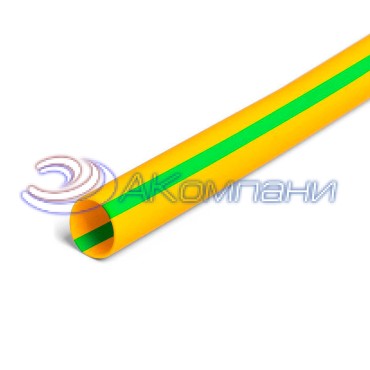 Трубка термоусадочная желто-зеленая ET 100 12,7/6,4 ELEMATIC 12203127GV