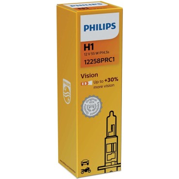 Лампа галогенная Н 1 12v  55w PREMIUM+30% PHILIPS