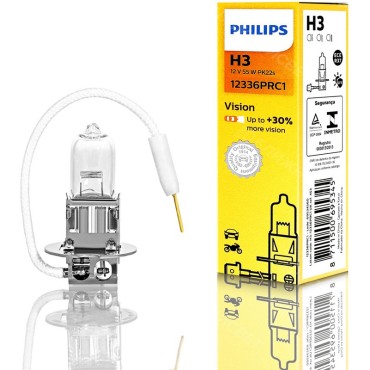Лампа галогенная Н 3 12v  55w PREMIUM +30% PHILIPS