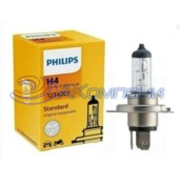 Лампа галогенная Н 4 12v  60/55w STANDARD PHILIPS