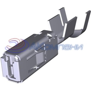 1-1241418-3, Контакт-гнездо обжим 10-12AWG MCP6.3/4.8K silver