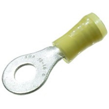 130205-0 PIDG Наконечник кольцевой изолированный М6 желтый на провод 3-6мм2
