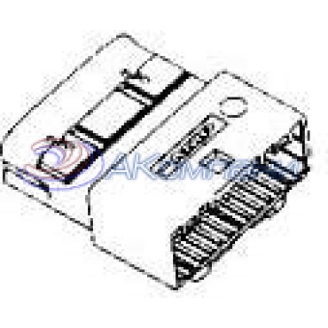 1376103-2, Корпус разъема 025 CONN CAP ASSY 24P BLACK