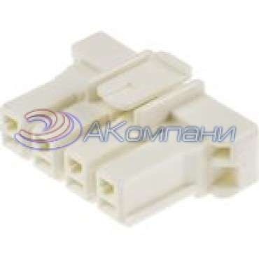 1376390-1, Корпус разъема 5MM POWER KEY 4P PLUG HSG NUT