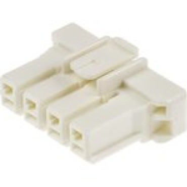 1376390-1, Корпус разъема 5MM POWER KEY 4P PLUG HSG NUT