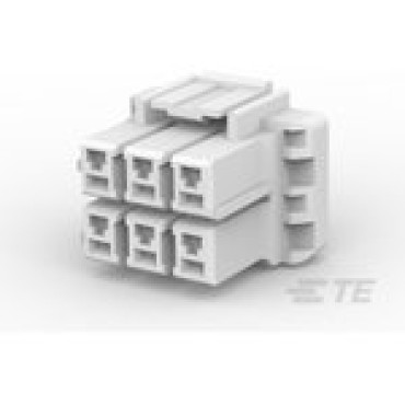 1376393-1, Корпус разъема 5mm POWER KEY 6P PLUG HSG NUT