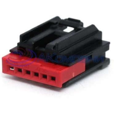 1456985-1, Разъем Housing F 6 POS 2.54mm