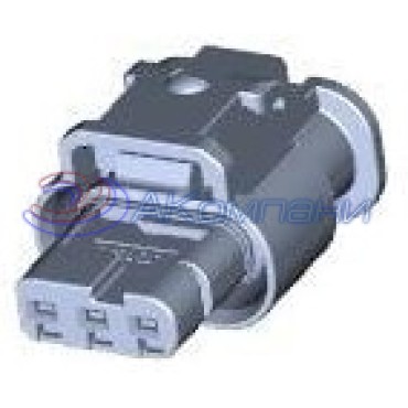 1488991-3, Корпус разъема RCP 3 POS 4mm Crimp ST Cable Mount Blue Package