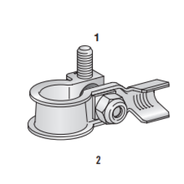 Клемма АКБ минусовая (-) CuZn-Sn, М6, сечение провода 25-40мм², 1506660 MTA