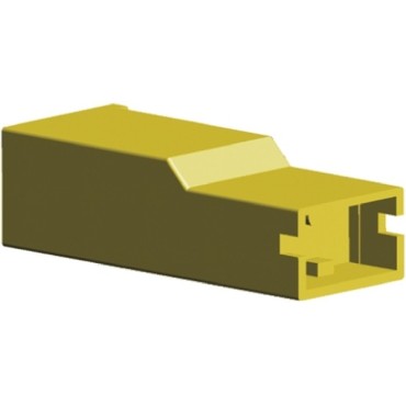 154719-4 Корпус наконечника с защелкой "мама", для наконечников 6,3мм желтый