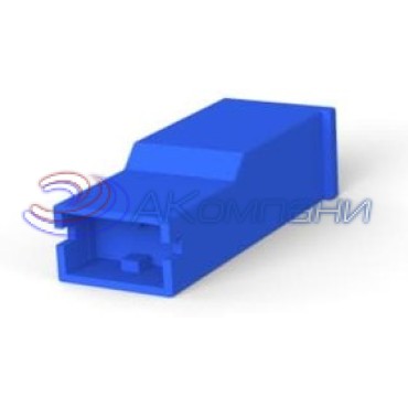 154719-6 Корпус наконечника с защелкой "мама", для наконечников 6,3мм синий