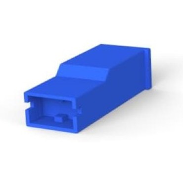 154719-6 Корпус наконечника с защелкой "мама", для наконечников 6,3мм синий