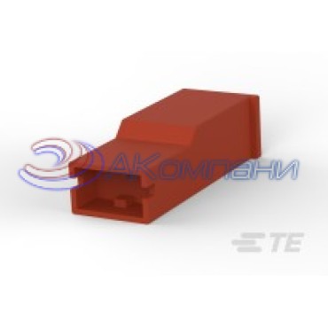 154719-9 Корпус наконечника с защелкой "мама", для наконечников 6,3мм коричневый