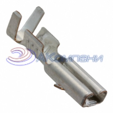 160684-2 Наконечник гнездовой с распорными язычками неизолированный 17-20AWG 14mm