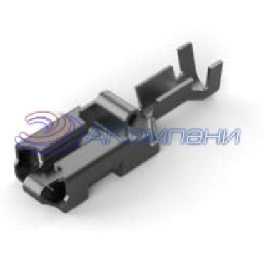 160759-2 Контакт гнездо Positive Lock 250 Series, обжим, 6,3мм, 0,8мм, "мама", 0,5-1,5мм2