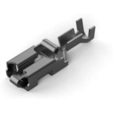 160759-2 Контакт гнездо Positive Lock 250 Series, обжим, 6,3мм, 0,8мм, "мама", 0,5-1,5мм2