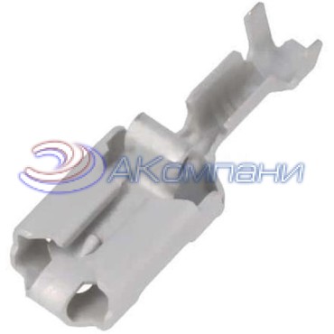 160759-3 Контакт гнездо Positive Lock 250 Series, обжим, 6,3мм, 0,8мм, "мама", 0,5-1,5мм2