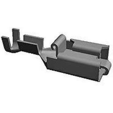 1-160759-2 Контакт гнездо Positive Lock 250 Series, обжим, 6,3мм, 0,8мм, "мама", 0,5-1,5мм2