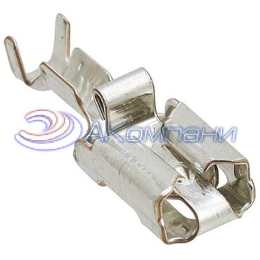 160773-1, Контакт гнездо неизолированный 0.250" (6.35mm) 15.5-20 AWG Crimp