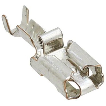 160773-7, Контакт гнездо неизолированный 0.250" (6.35mm) 15.5-20 AWG Crimp