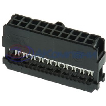 1658622-1, Корпус разъема розетка на шлейф 2.54мм с крышкой 10 контактов ,серия AMP-LATCH NOVO
