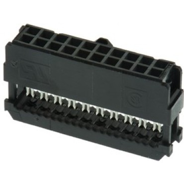 1658622-2, Корпус разъема розетка на шлейф 2.54мм с крышкой 14 контактов ,серия AMP-LATCH NOVO