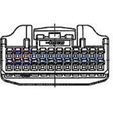 1674312-1, Корпус разъема 0.64 III 40POS PLUG ASSY white